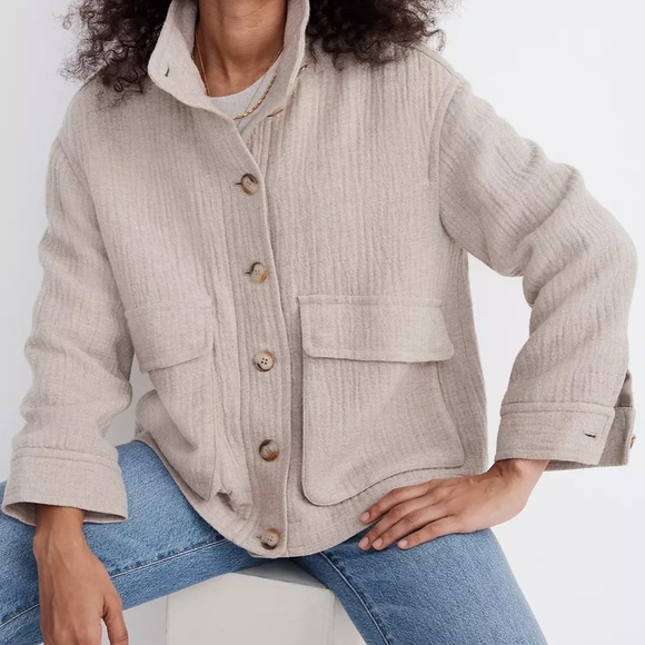 Madewell Clairmont Crop Jacket - Picture 2 of 4